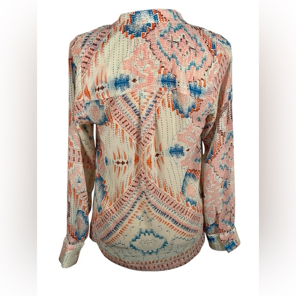 Dolan Anthropologie | Mesilla Peasant Blouse Popover Aztec Southwestern Small - Picture 4 of 8